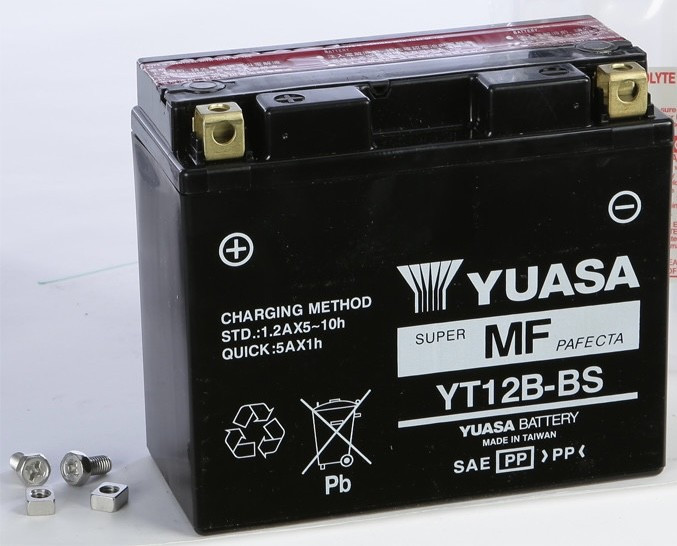 Yuasa Maintenance Free Battery YT12B-BS YUAM6212B (PLT-144)