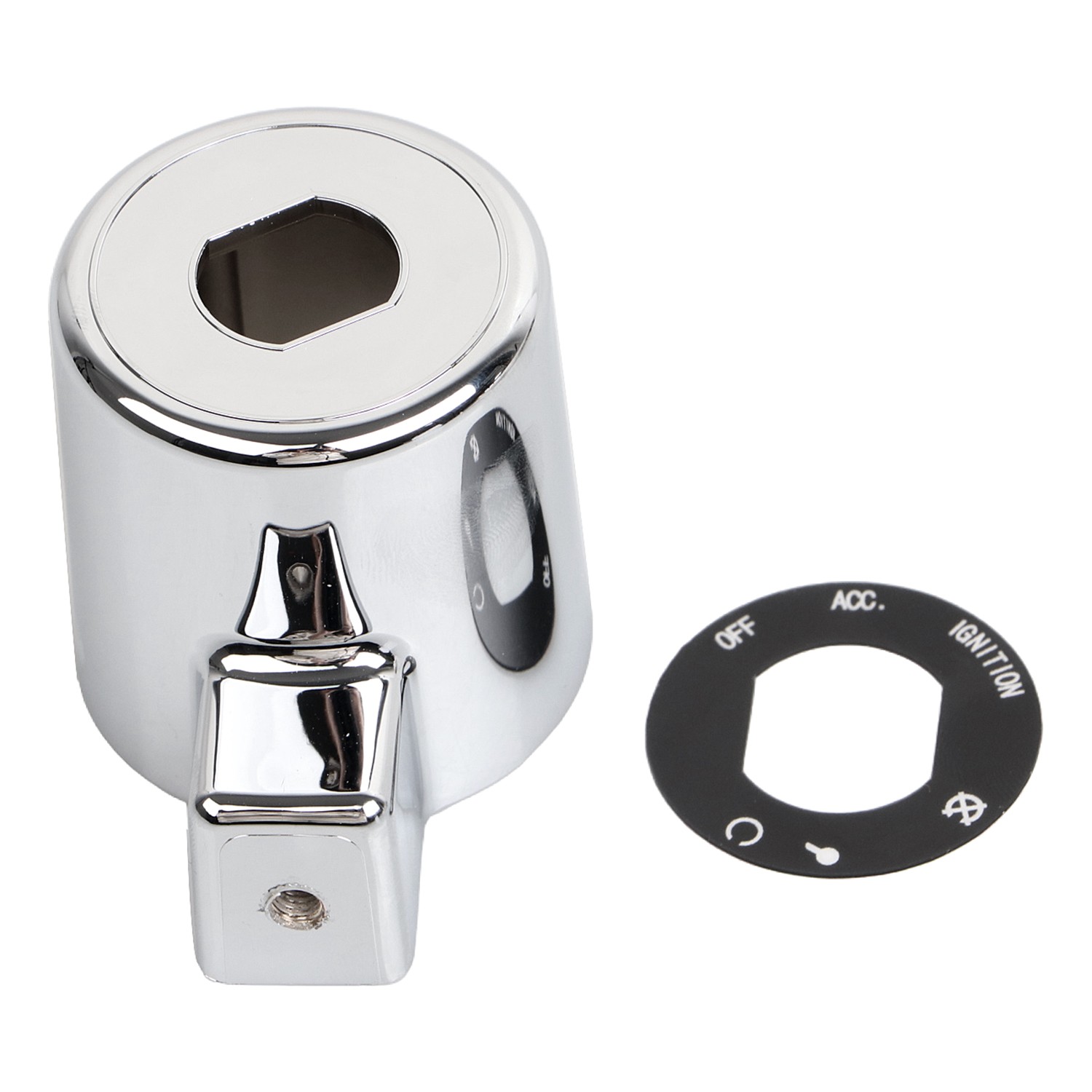 ABS Plastic Chrome Ignition Switch Cover Cap Chrome For Harley Iron 883 XL883N