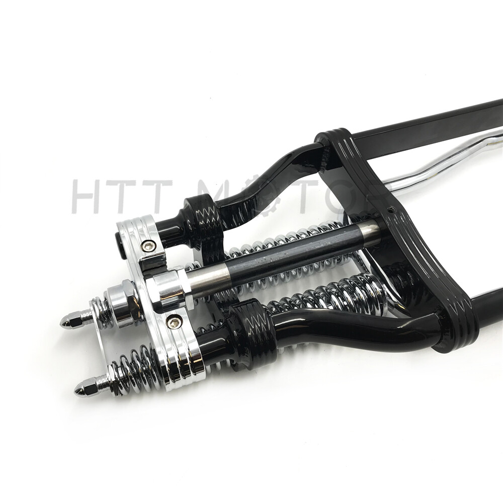 Springer Front End -4″ Under Black For Harley sportster bobber chopper dna