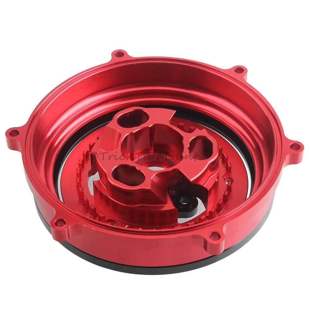 Clear Clutch Cover & Spring Retainer For Ducati Panigale V2 959 1199 1299 1199S