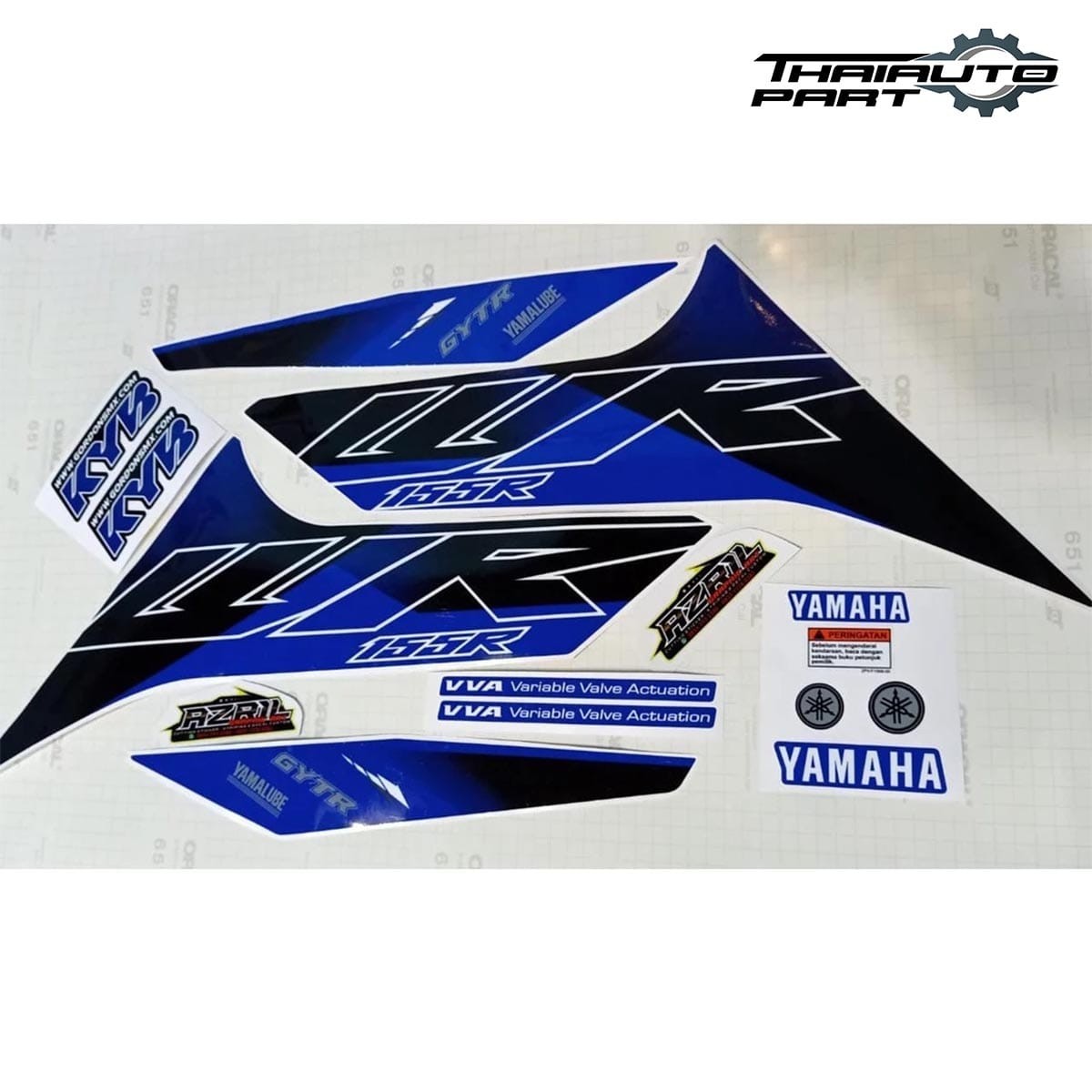 Custom Graphics Sticker Kit Decal Motocross Blue Fit Yamaha WR 155 R 2021-2022