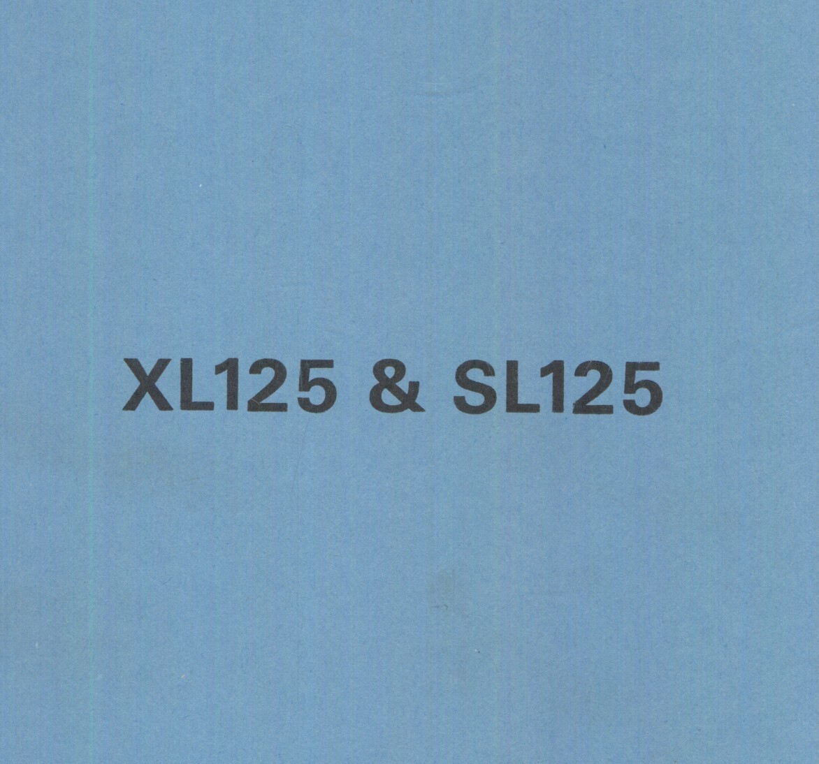 PDF DOWNLOAD Honda XL125 SL125 (71-76) Factory Shop Manual SL XL 125 K 27050
