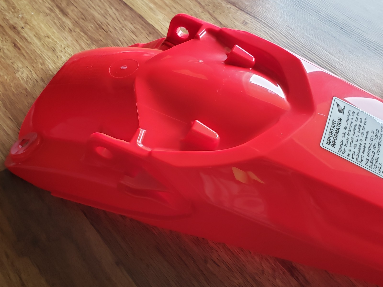New Honda CRF450R Rear Fender 2021-2026 Plastic Extreme Red OEM 22-26 CRF250R RX