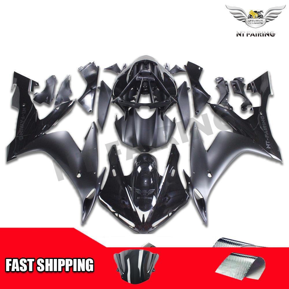 MS Glossy&Matte Black Injection Bodywork Fairing for 2004-2006 Yamaha YZF R1 n04