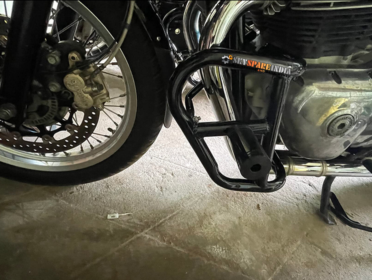 Engine Guard with Slider Fit For Royal Enfield Continental GT Interceptor 650 Bl