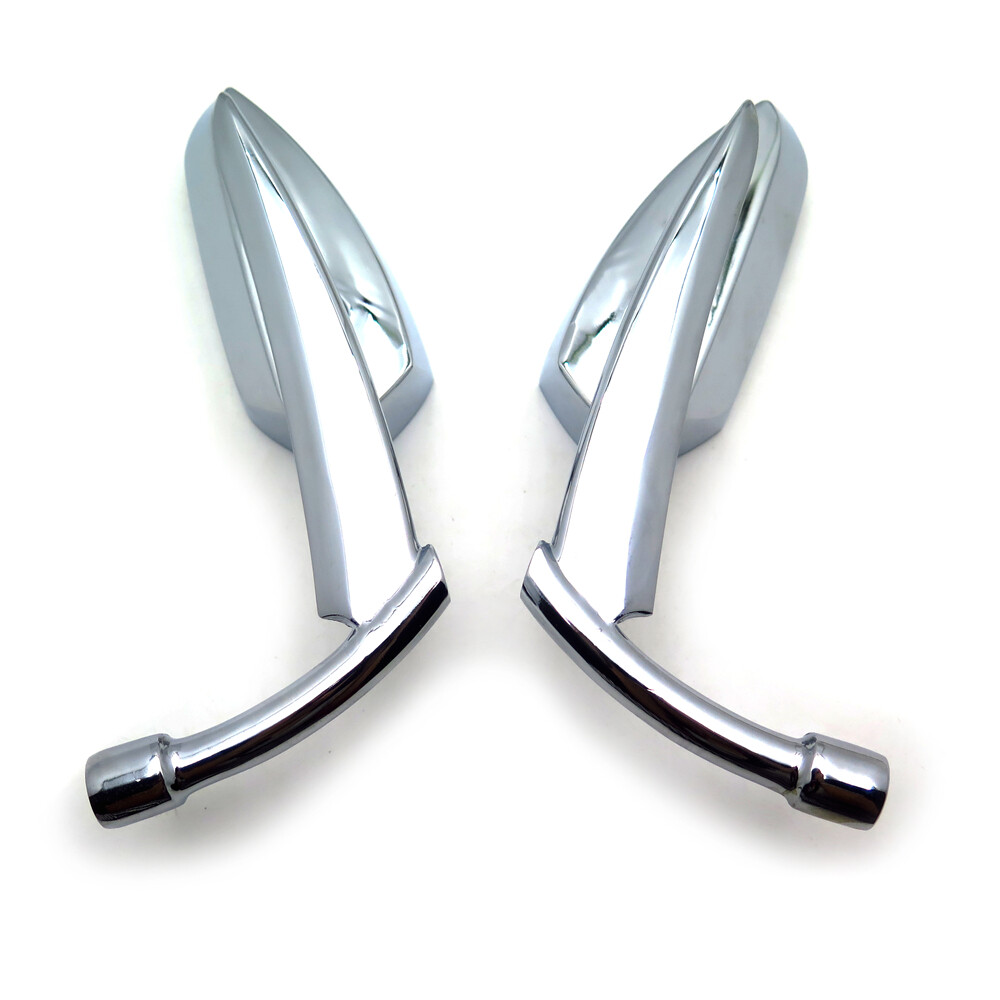 Chromed Blade Mirrors For Kawasaki Vulcan Honda Rebel Shadow Yamaha R1 R6 Cruise