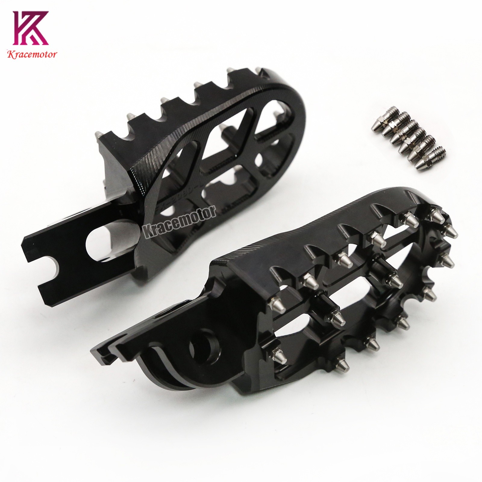 For Kawasaki KX250 2005-2008 KX250F KX450F 2007-2022 Footpeg Footrest Pedals CNC