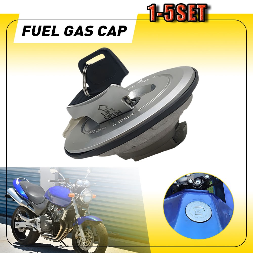For NS50F 1990 CB600F Hornet 1998-2002 Motorcycle fuel tank cap suitable 1-5SET