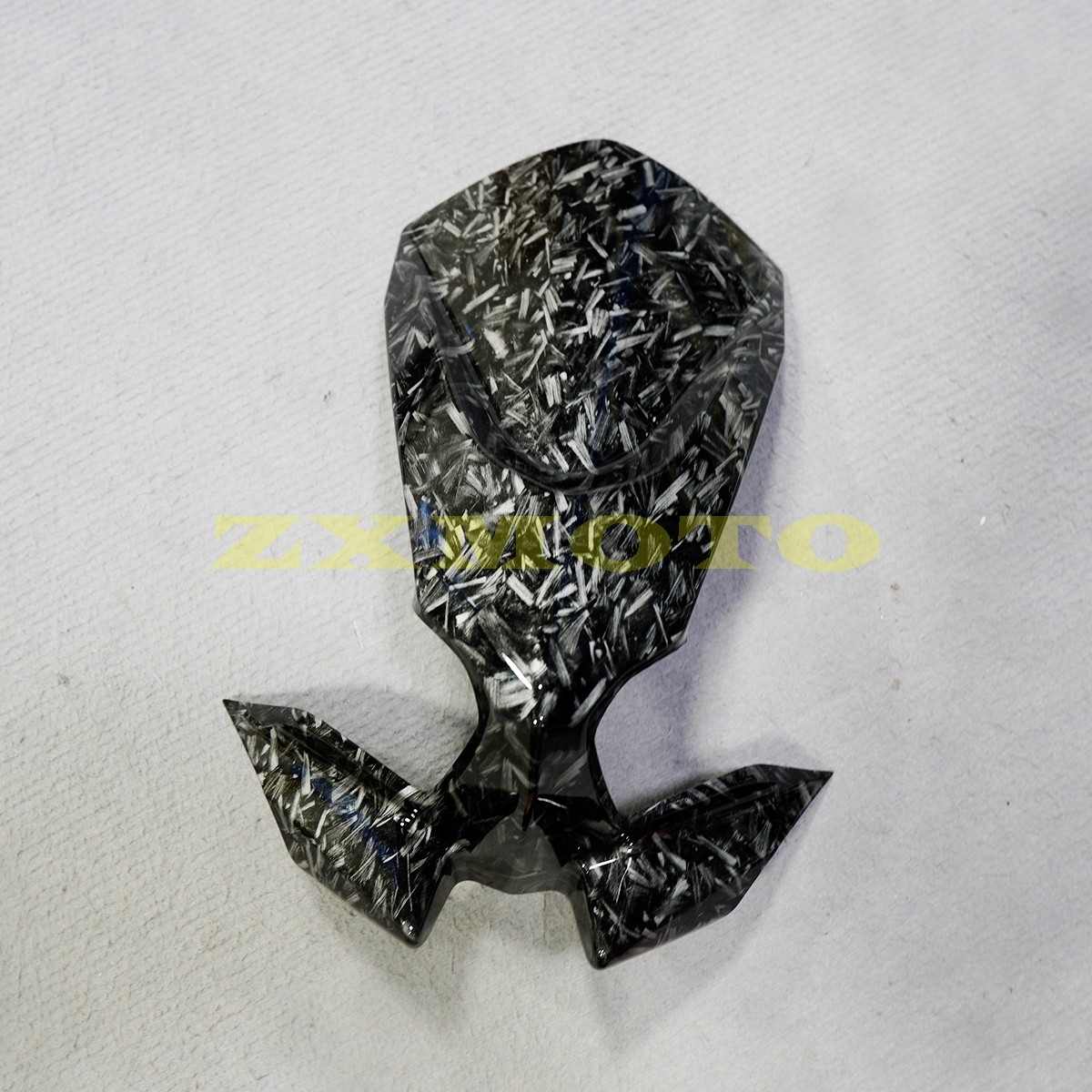Black Forged Carbon Fiber Fairing Kit +Tank for Kawasaki Ninja 650 2020-2026 ABS