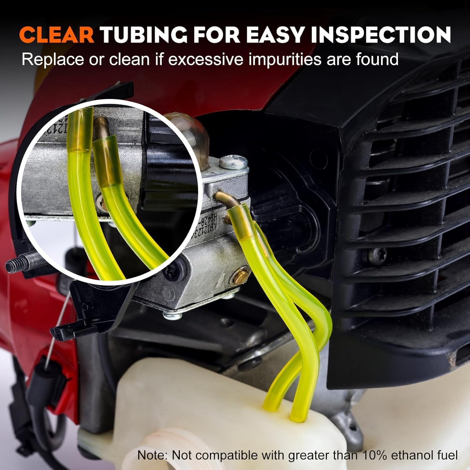 4 Sizes Universal Fits Fuel Line Hose Kit for Diesel Small Engine 2 Cycle 8.2FT