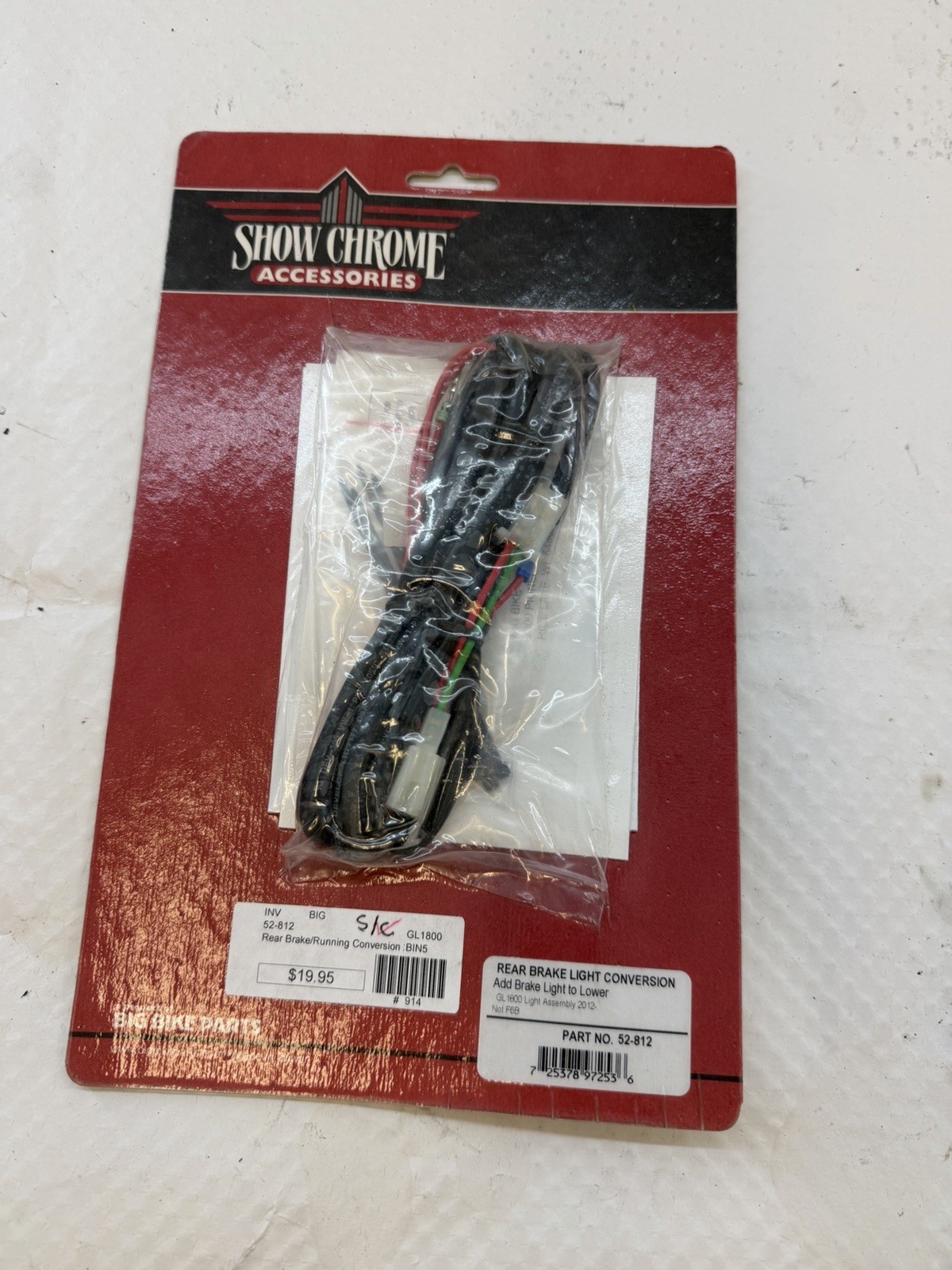 Show Chrome Accessories 52-812 Rear Brake Light Conversion for gl1800 goldwing