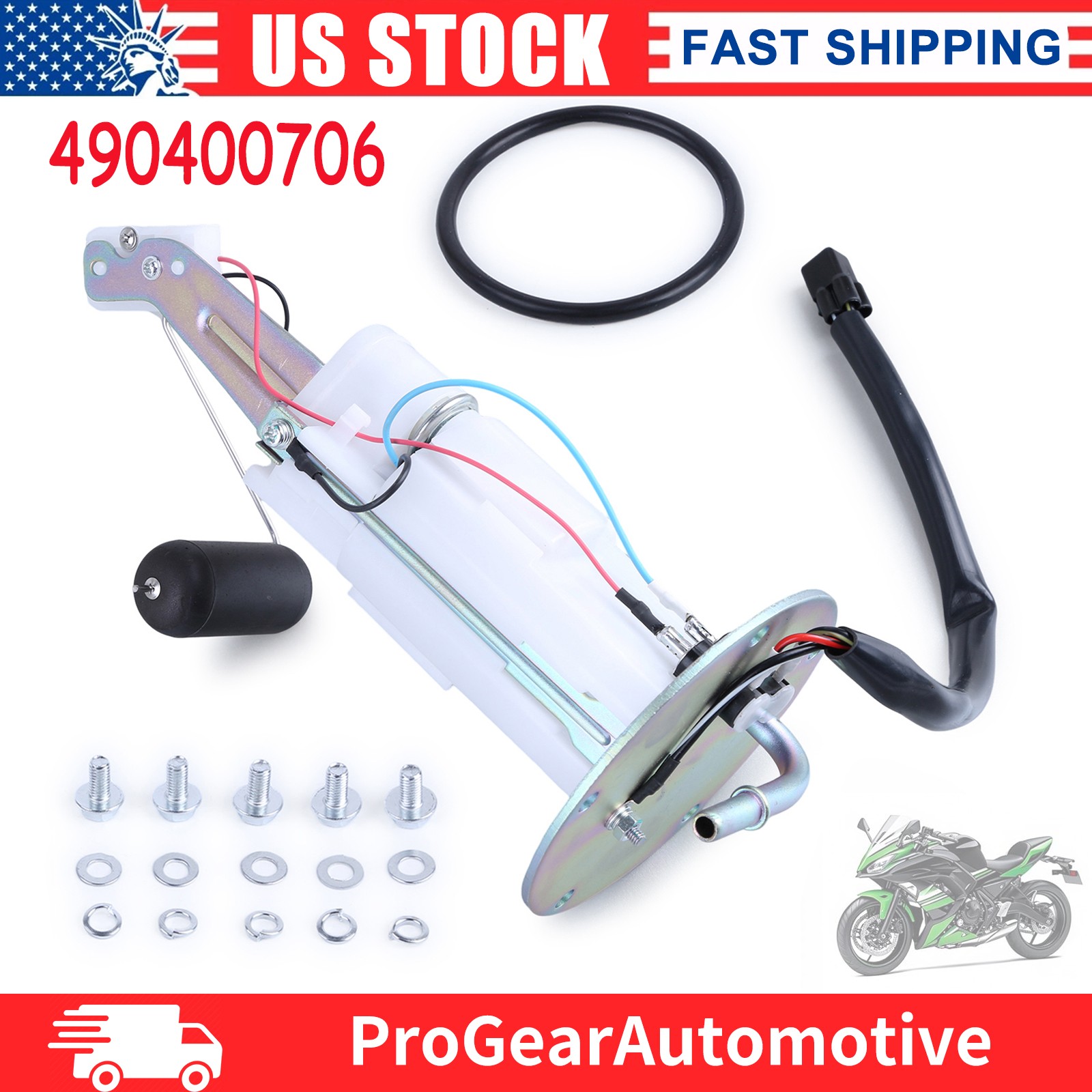 49040-0706 For 2012-2016 KAWASAKI NINJA 650 FUEL PUMP GAS PETROL SENDER UNIT NEW