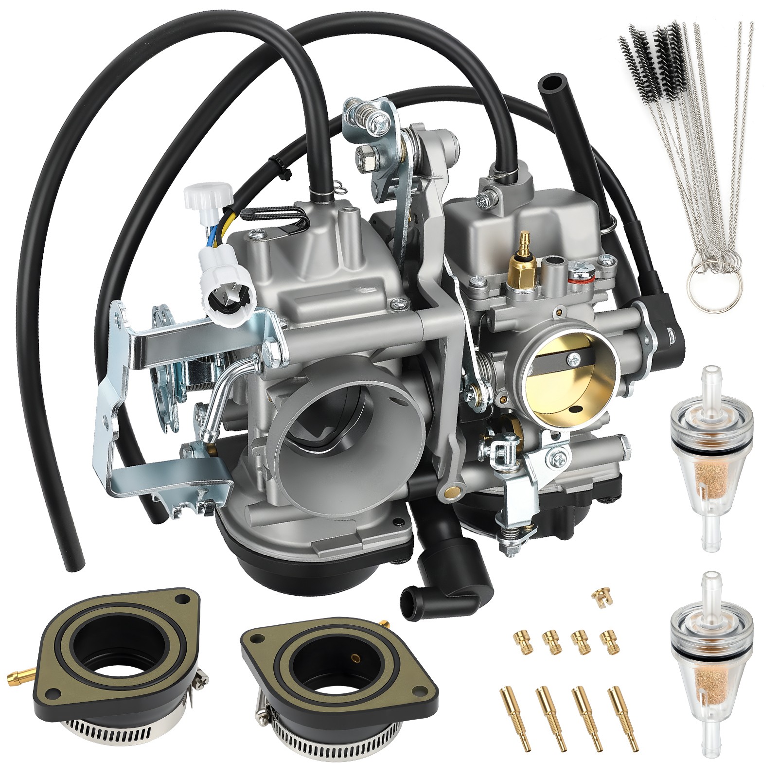 Carburetor w/ Intake Manifold Boots For Yamaha V Star 1100 Custom Classic 99-05