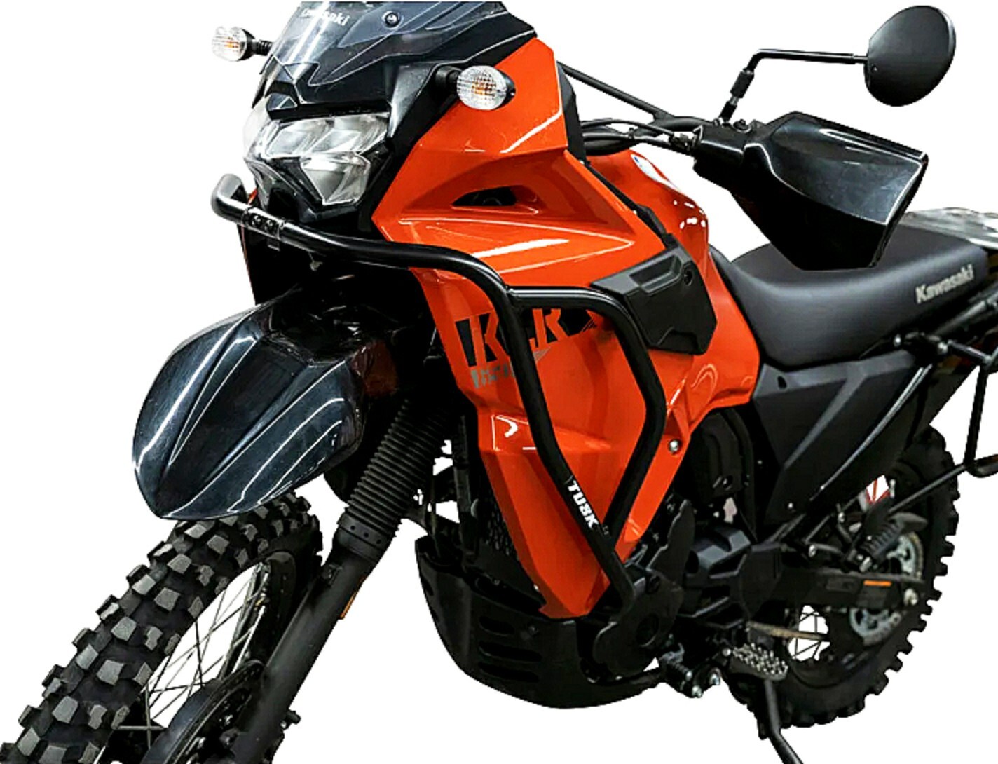 Tusk Crash Bars Engine Guards Black Kawasaki KLR650 2022-2024 ADV Touring