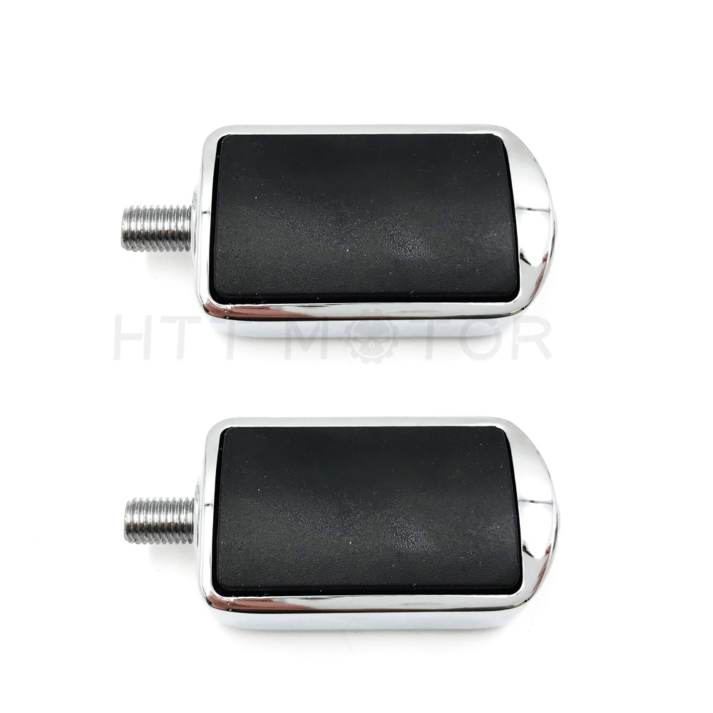 2x Chrome Gear Furious Skull shifter peg Toe Heel Rest Peg For Harlye 84-17