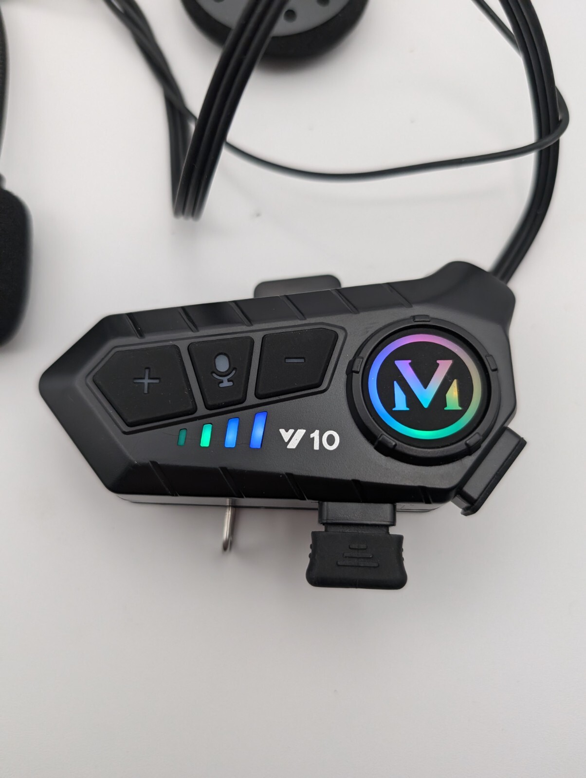 Y10 Wireless Motorcycle Handsfree Helmet Headset Bluetooth 5.3 Motorbike Music