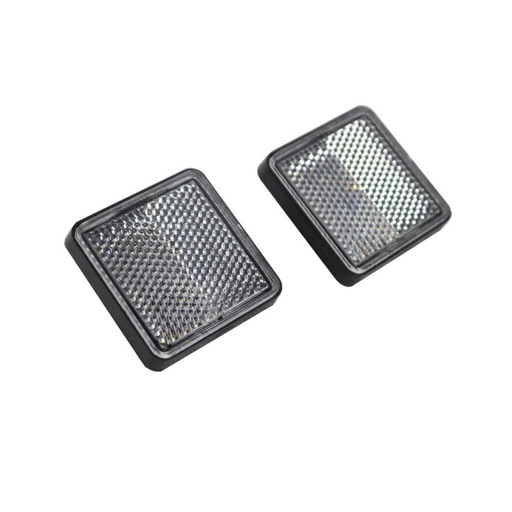 2X Square 6mm Bolt-on Reflectors For Dirt Bike ATV Car Bus Truck Motorcycle Fork