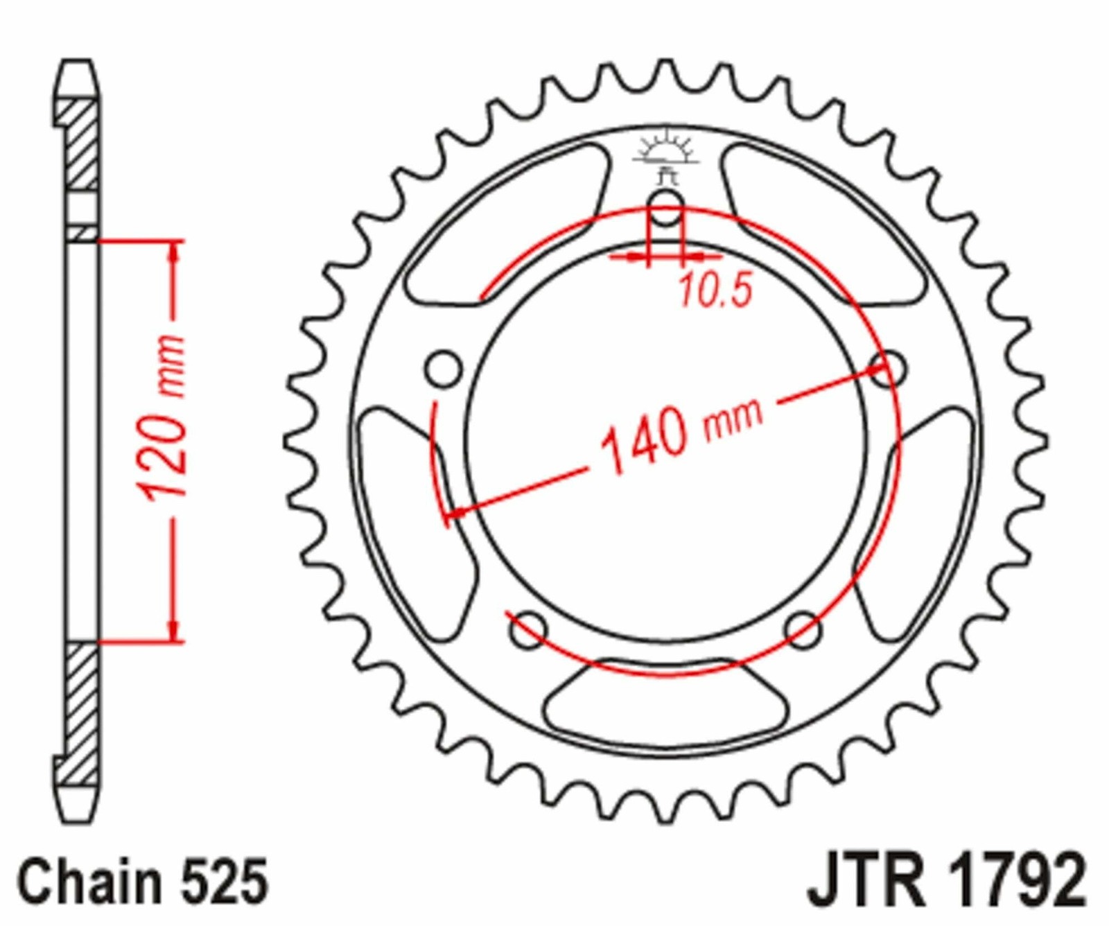 Chain drive kit 15/70 + DID chain 525 VX – Suzuki GSX-R 600 750 (06-10) – stunt