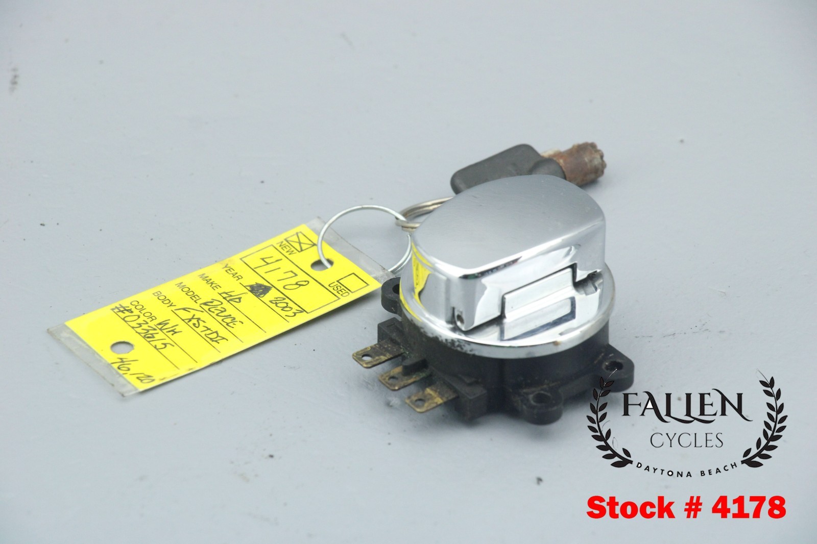 2003 Harley Softail Deuce Ignition Switch Knob Assembly + KEY VIDEO #4178