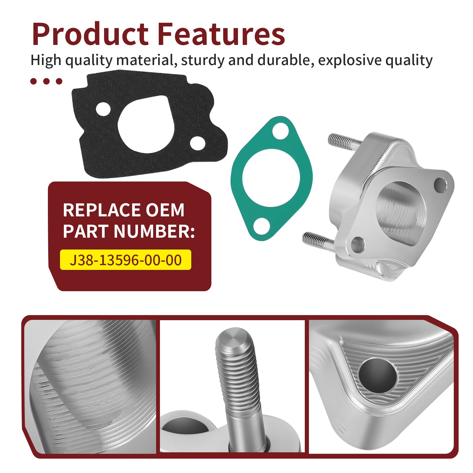 CNC Carburetor Spacer Joint Intake Manifold For Yamaha Golf Cart G2 G5/8/9/11/14