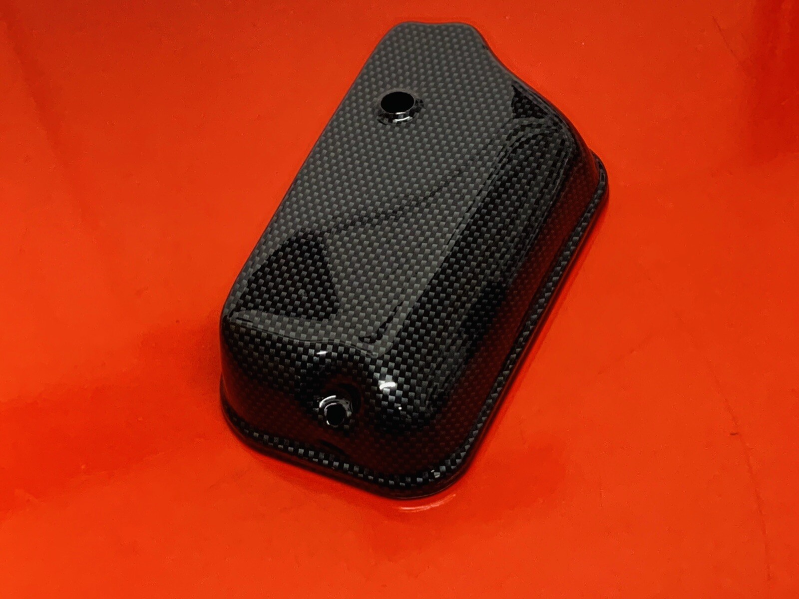 VESPA P125X P150X P200E CARBON LOOK NONE OIL INJECTION CARBURETOR TOP COVER