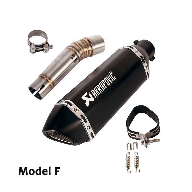 Slip on for Honda NC750X NC700X Exhaust Tips Muffler 370mm Mid Link Pipe System