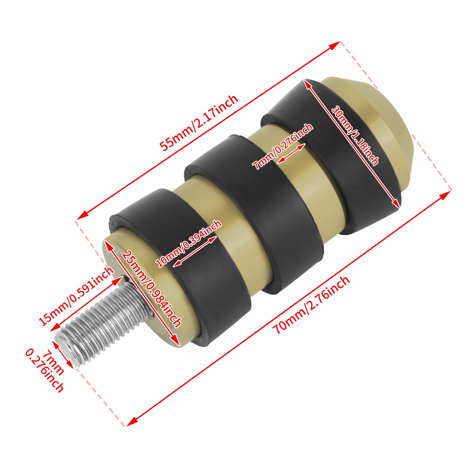 Gold Shift Peg Toe Foot Shifter Peg For Harley Touring Road King Sportster XL883