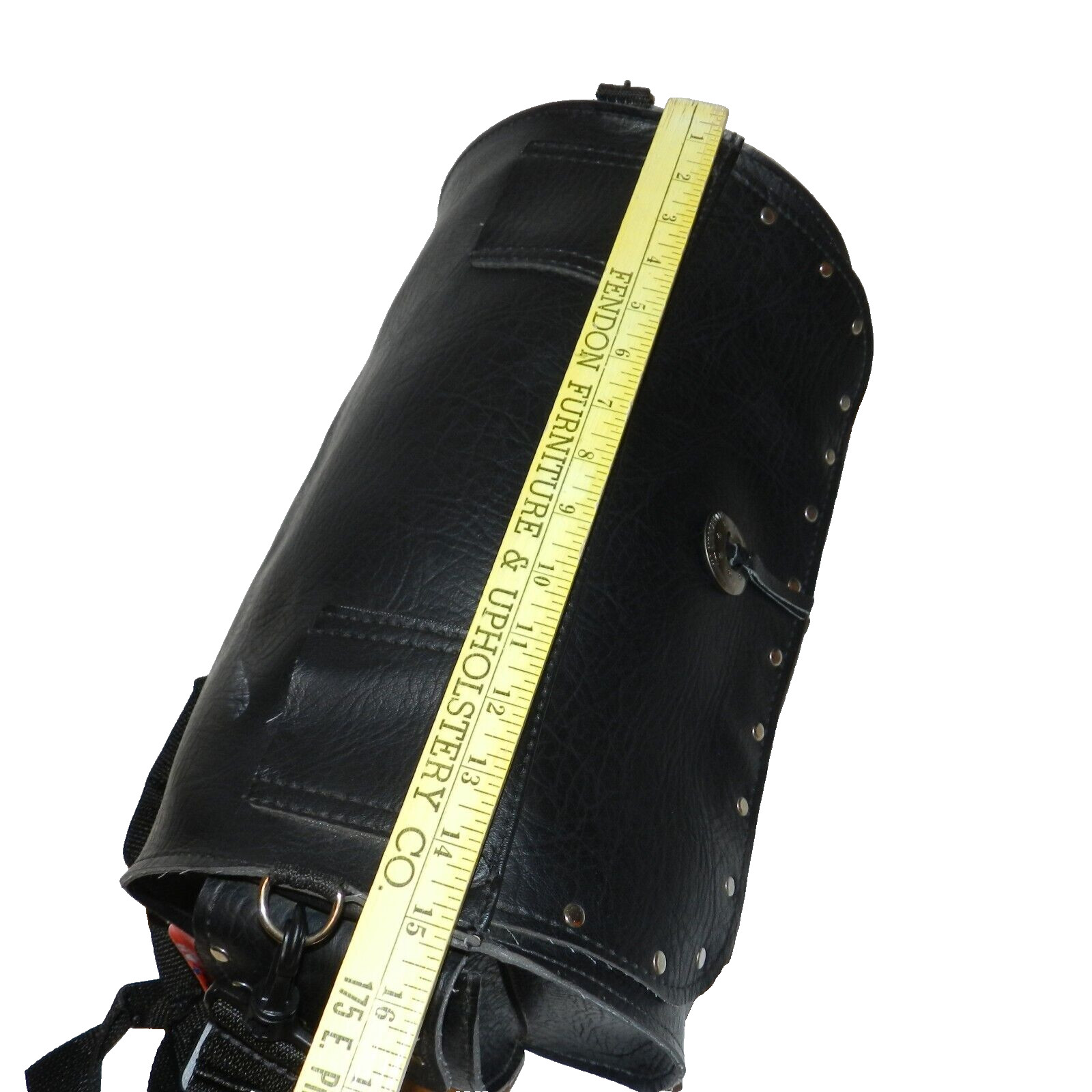 All American Rider USA Faux Leather Large Motorcycle Bag 15″ x 9″ Rivets Concho
