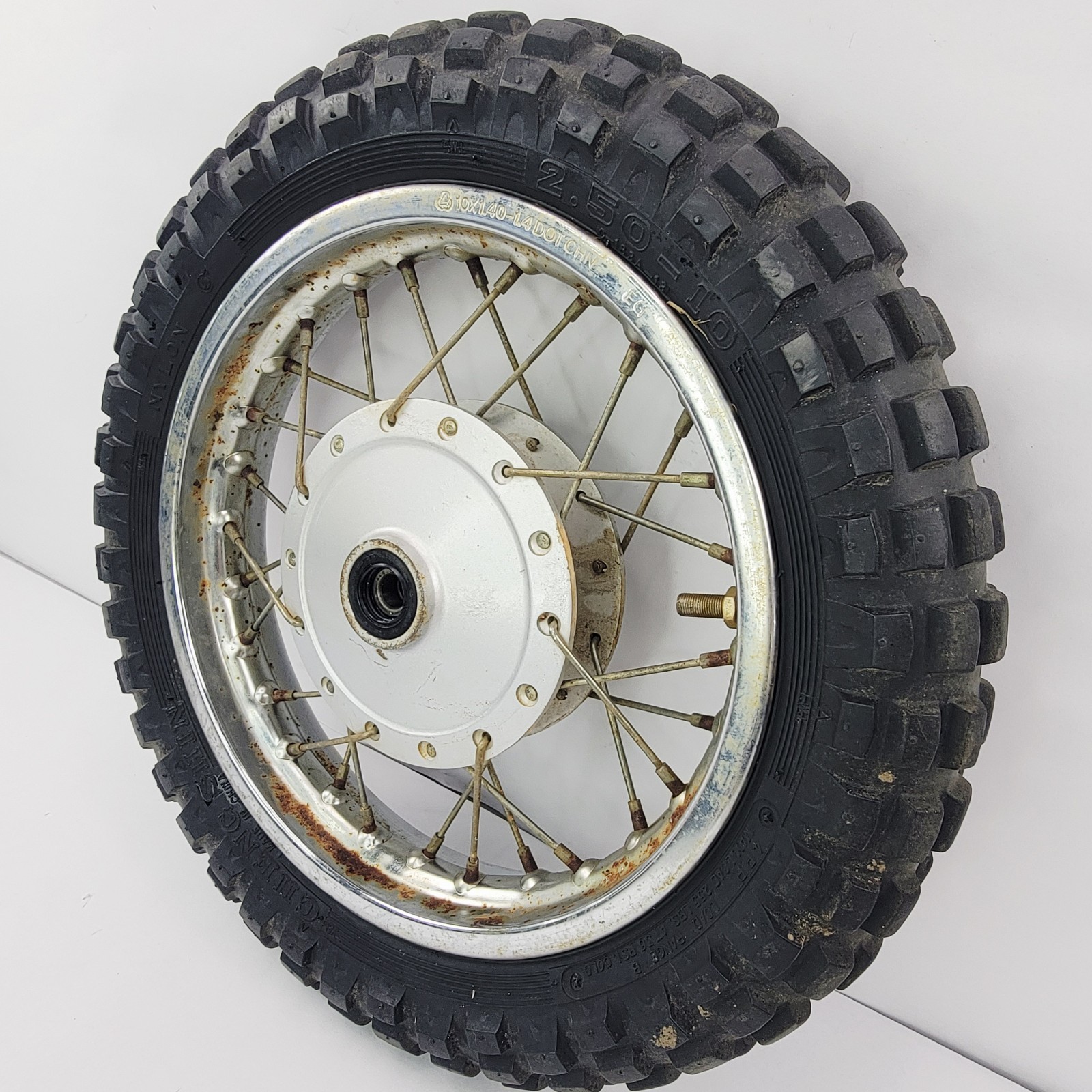2006 06-25 Yamaha TTR 50 Front Wheel Rim With New Tire Included 10×2.50 Kenda