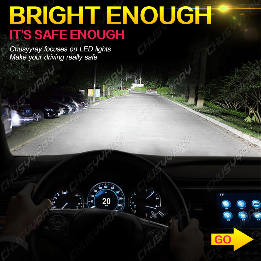 For Kawasaki KFX700 2004-2009 2004-2009 LED Headlight Kit H4 6000K White Bulbs