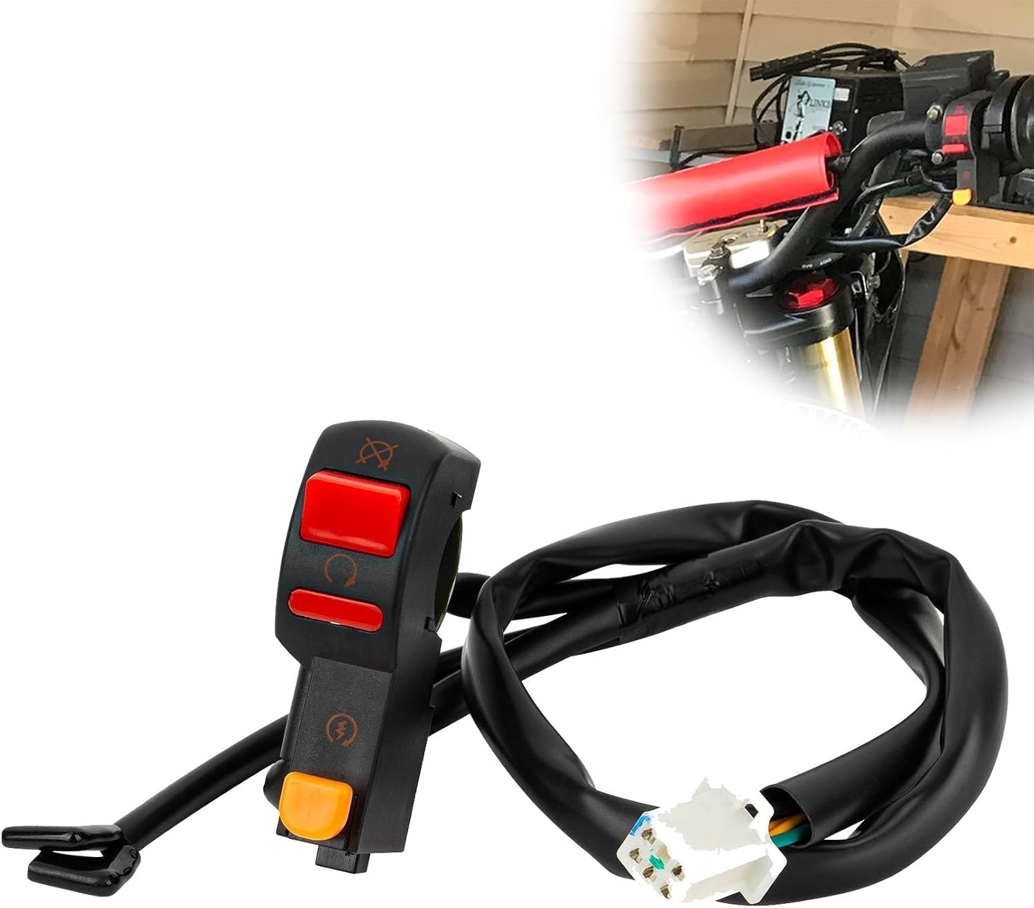 Right Handlebar Ignition Button, Kill and Starter Switch Hawk 250 Dirt Bike