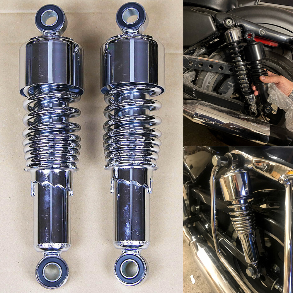 Pair 267mm 10.5″ Absorber Shocks Lowering Kit For Harley Touring Road Glide King