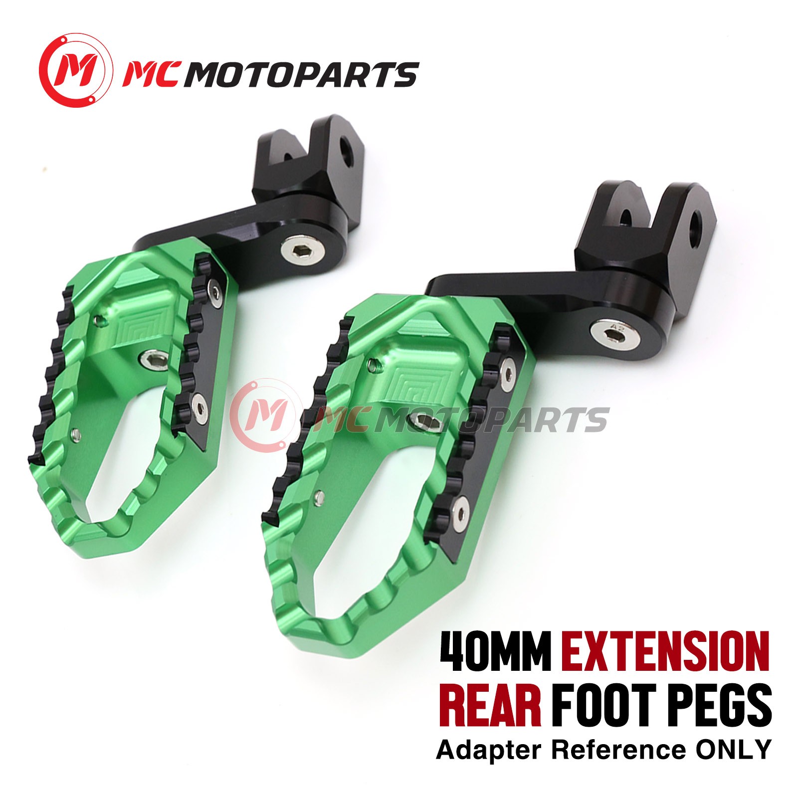 For Suzuki GSXR 1000 2005-2016 1.5 in. Lowering Passenger Rear Wide Foot Pegs