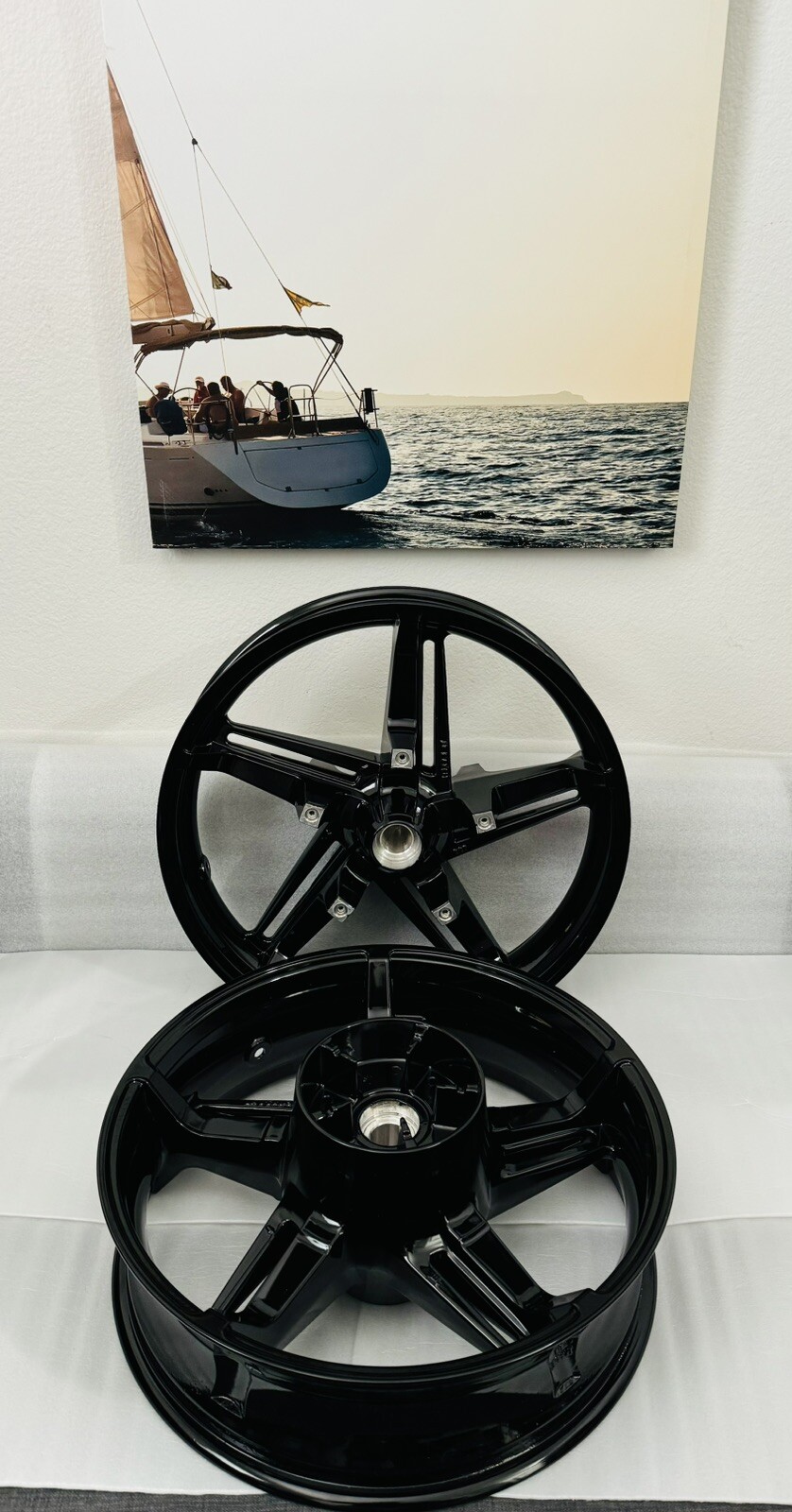 Harley NEW 2024 FLTRK Road Glide rims CUSTOM Black OEM Touring Wheels EXCHANGE