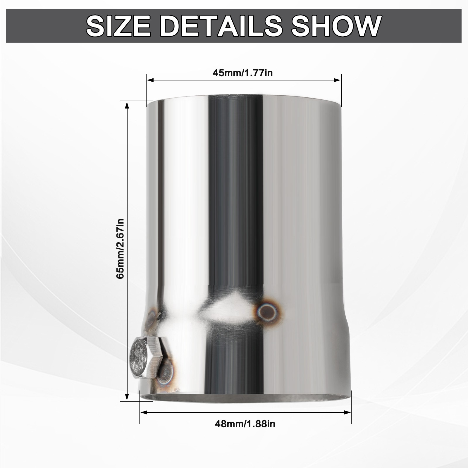 Universal Motorcycle Exhaust Muffler Pipe Can Insert Baffle DB Killer Silencer