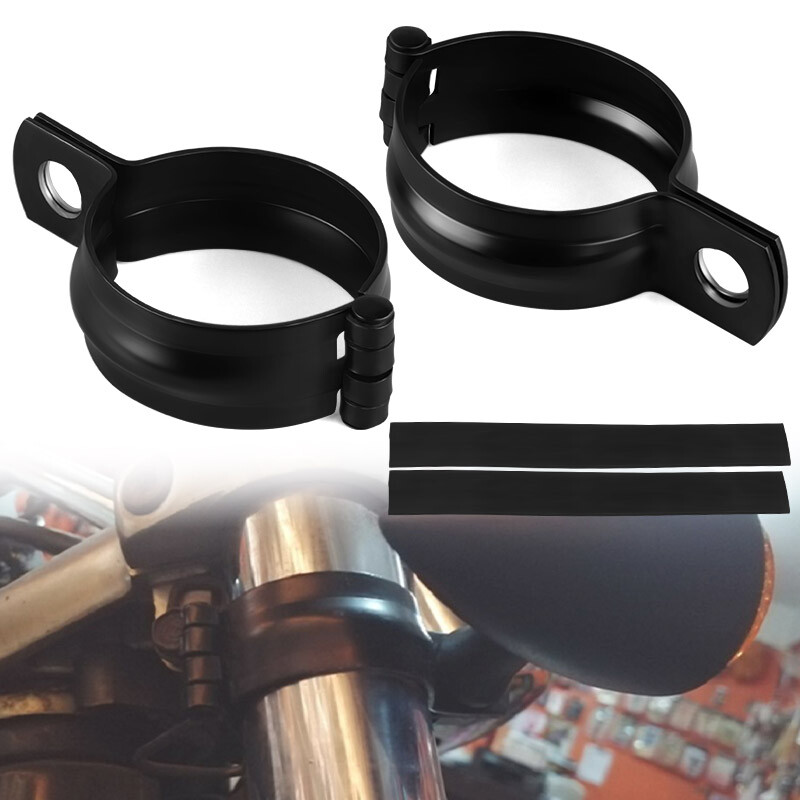 Motorcycle Front Fork Mount Clamp Turn Signal Light Holder Mount Bracket 37-50mm