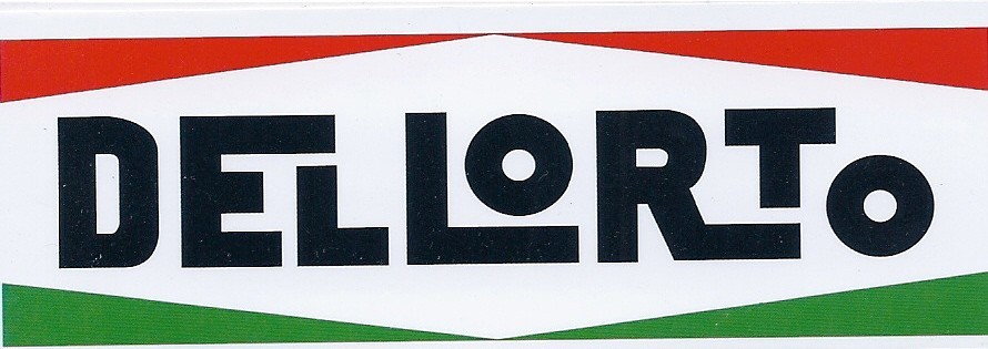 Dellorto carburetor sticker decal 1.56″ X 4.75″ from official distributor