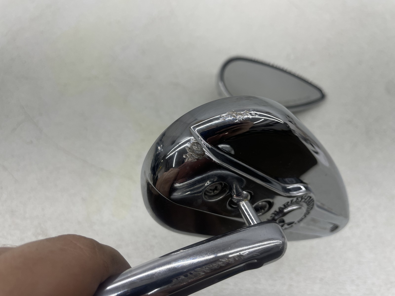07-11 HARLEY-DAVIDSON SPORTSTER 1200 XL1200C WILLIE G SKULL REAR VIEW MIRROR SET