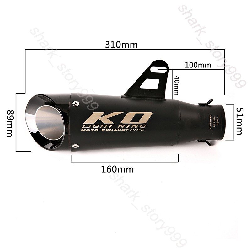 For Lifan KP Mini 150 LF150-5U Full Exhaust Header Front Pipe Black Muffler Tips