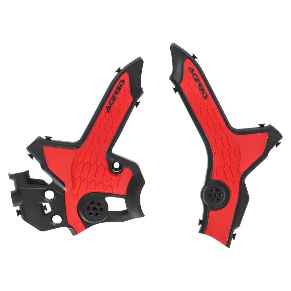 Acerbis X-Grip Frame Guards 2979621042 Black/Red for Honda CRF 300L