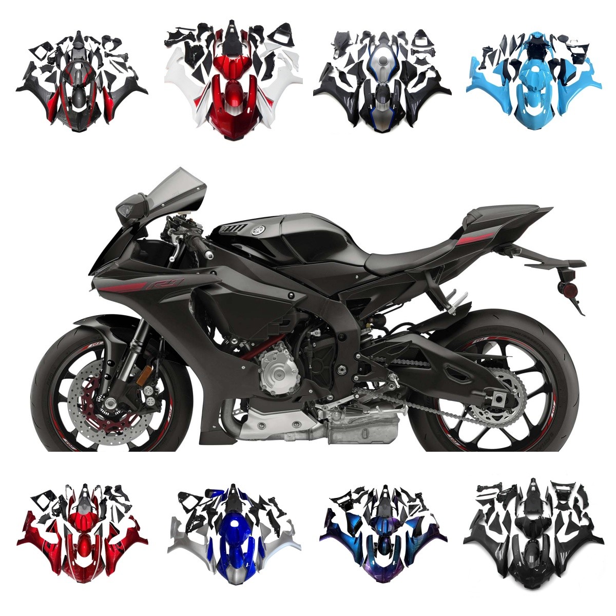 Fairings For Yamaha YZF1000 R1 2015-2019 2016 2017 2018 ABS Plastic Bodywork