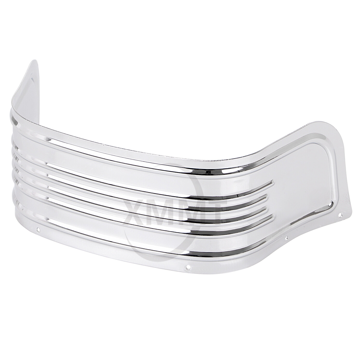 Chrome STEEL FRONT FENDER RIBBED SKIRT Fit For Harley Touring softail 1980-2013