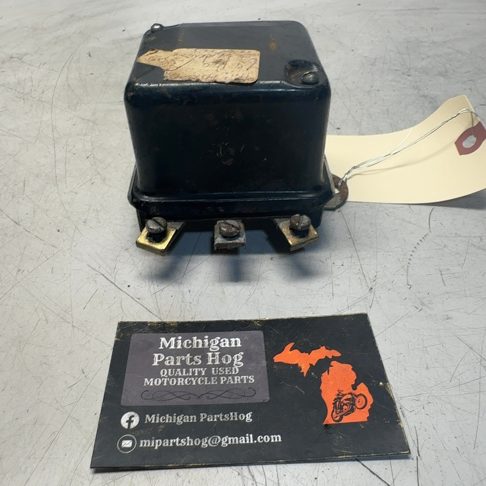 54-64 6 Volt Harley Voltage Regulator XL K Hummer 74510-47A Vintage USA