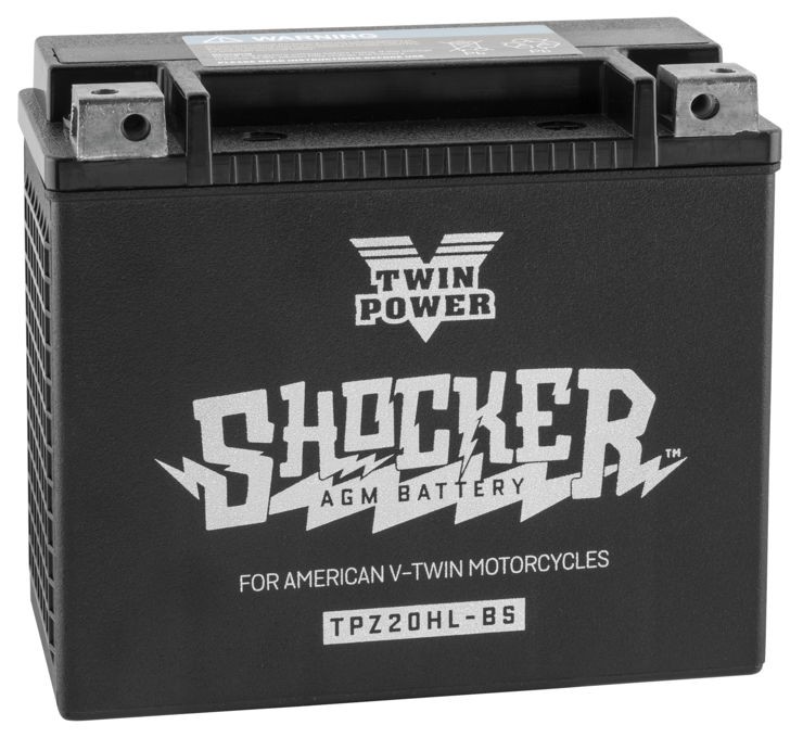 Twin Power Shocker Batteries YTX20L Battery, O.E.M. 65989-97A TPZ20HL-BS