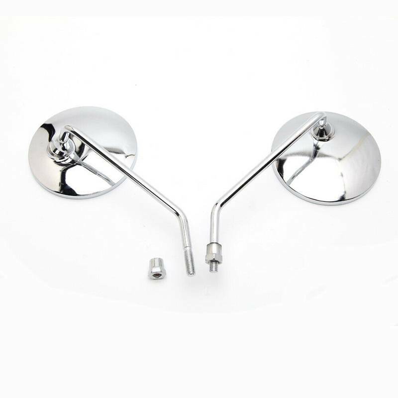 Motorcycle 10mm/M10 Chrome Round Rearview Mirror for Triumph Bonneville 650 T120