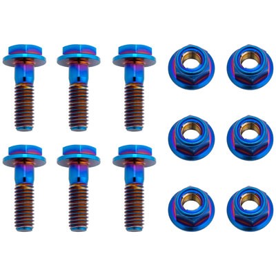 Tusk Titanium Rotor Bolt Kit Burnt Blue For Honda CRF450R 2002-2025