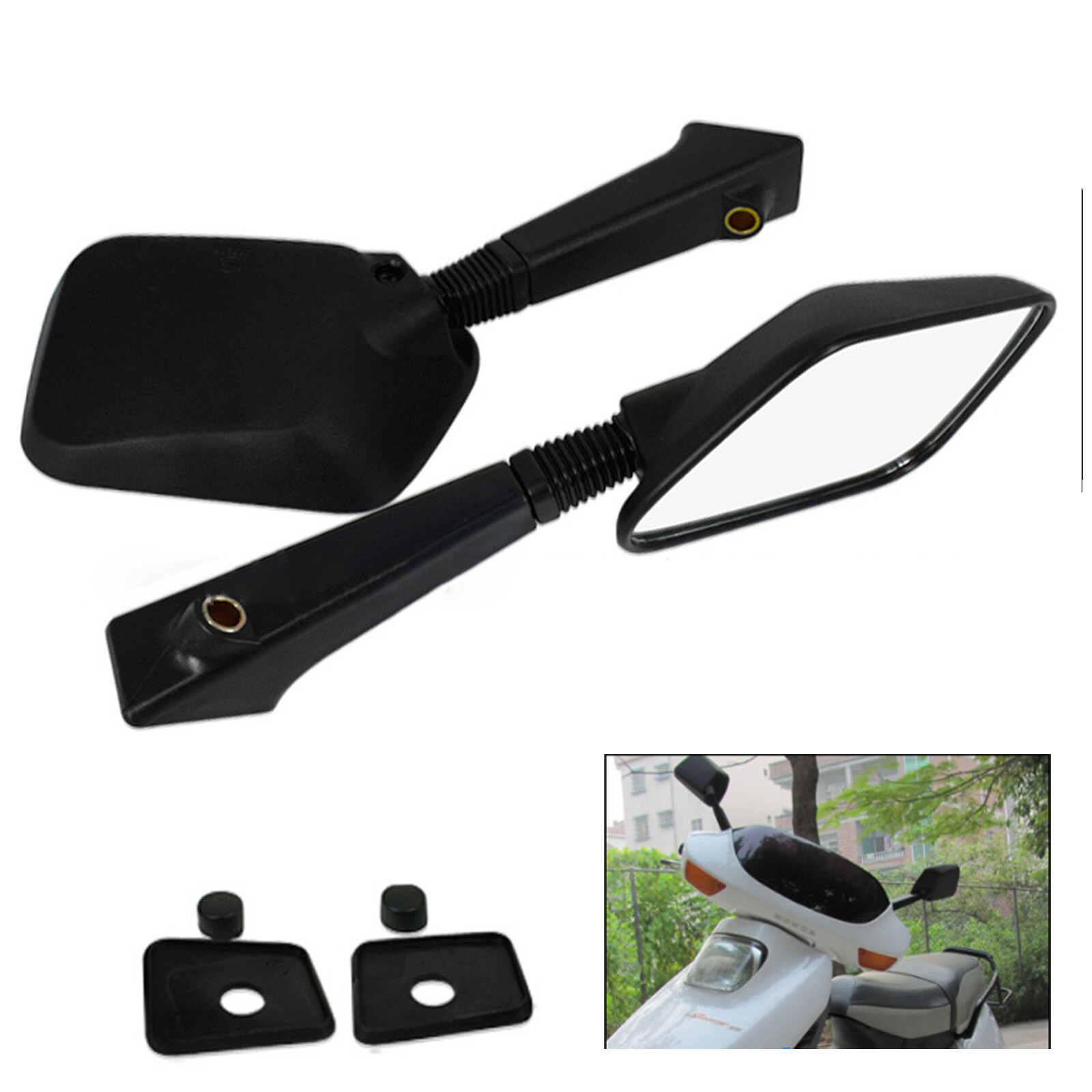 1Pair CF80 CH80 NH80 CH125 CH150 CH150D DELUXE Rearview Mirrors For Honda Elite