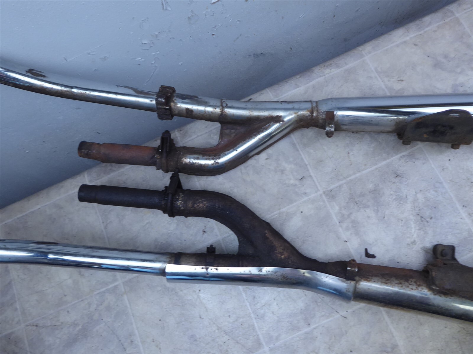 1982 Suzuki GS850G GS850 S989) chrome exhaust headers muffler pipes set