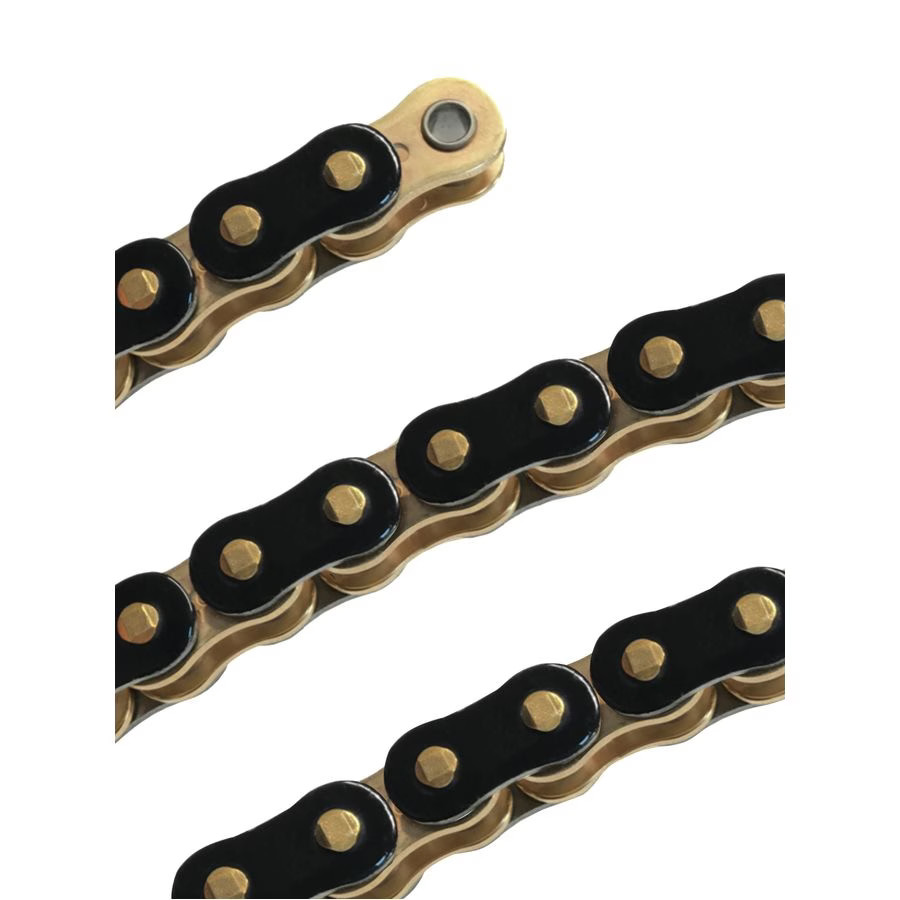 EK Chains 525 ZVX3 NX-Ring Chain – Black/Gold, 120 Links 525ZVX3-120KG