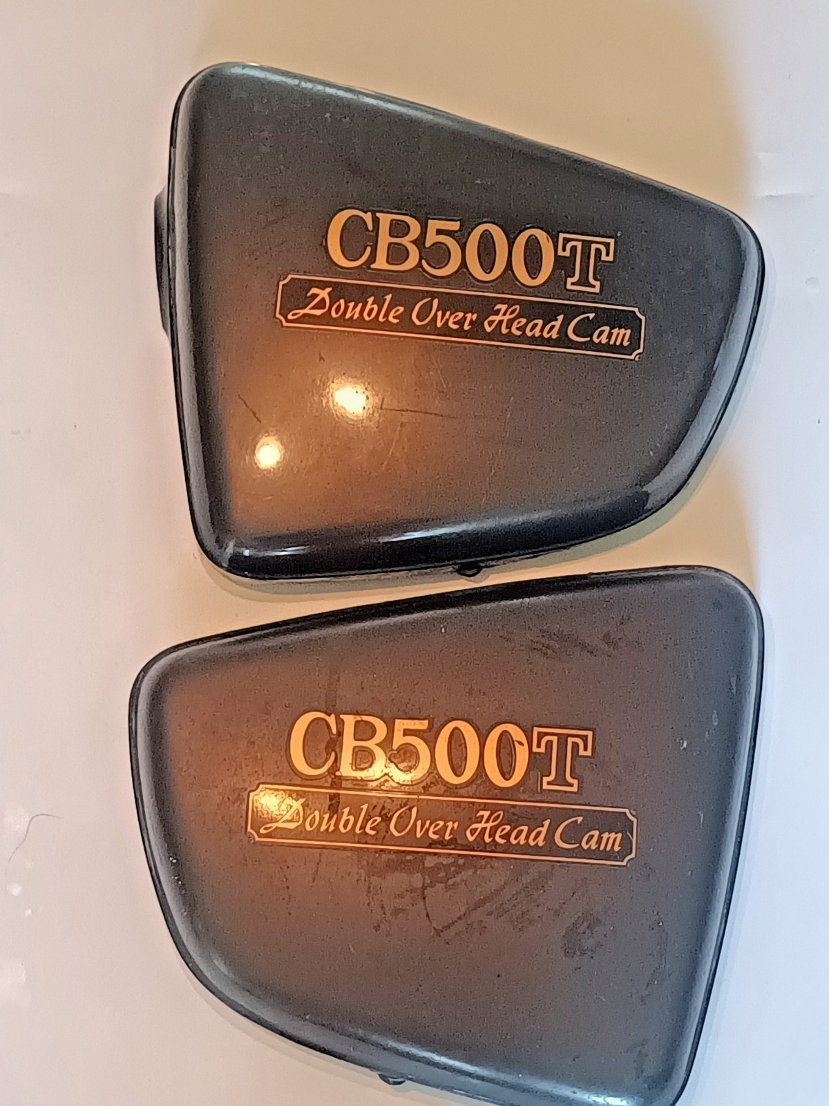 Pair 1975 Honda CB500T Right Left Side Cover Panel Cowl Fairing